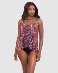 Miraclesuit Swimwear  - Dynasty Dazzle Underwired Draped Tankini Top