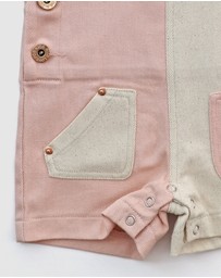 WITH LOVE FOR KIDS - Everett Short Denim Overalls - Babies - Kids