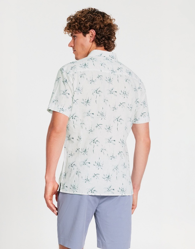 Tarocash - Neeson Linen Palm Shirt