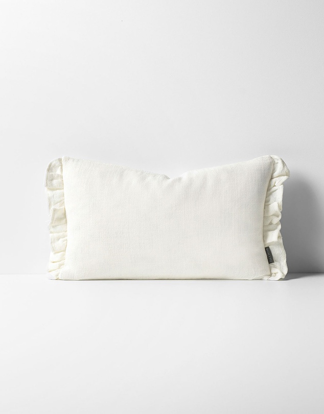 Aura Home - Ruffle Linen Cushion