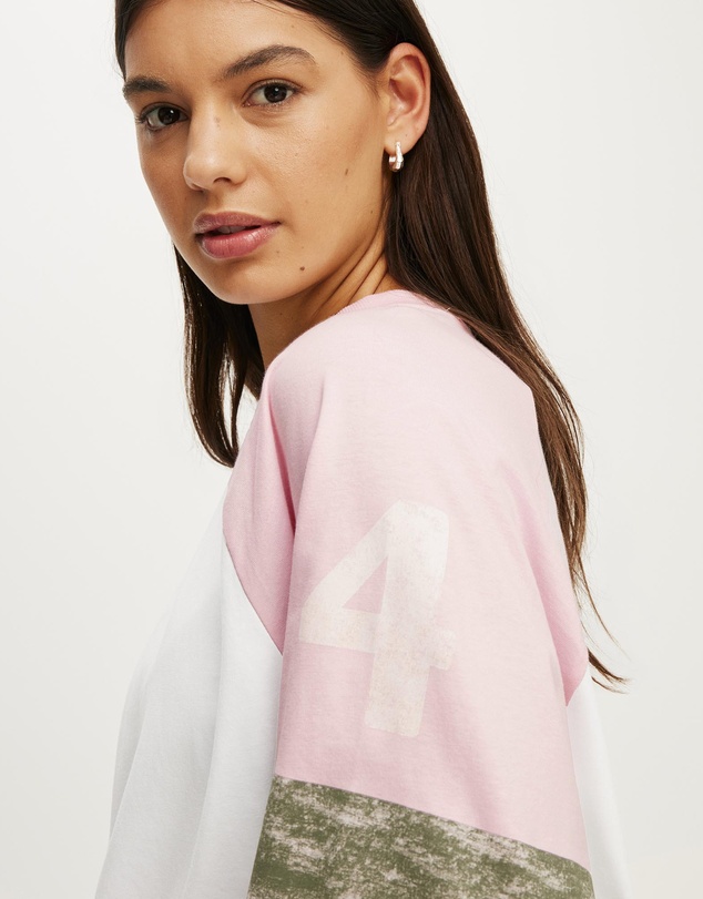 Cotton On Body Active - Active Graphic Raglan Tee