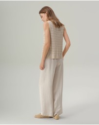 IDA+S - Miri Satin Wide Leg Pant