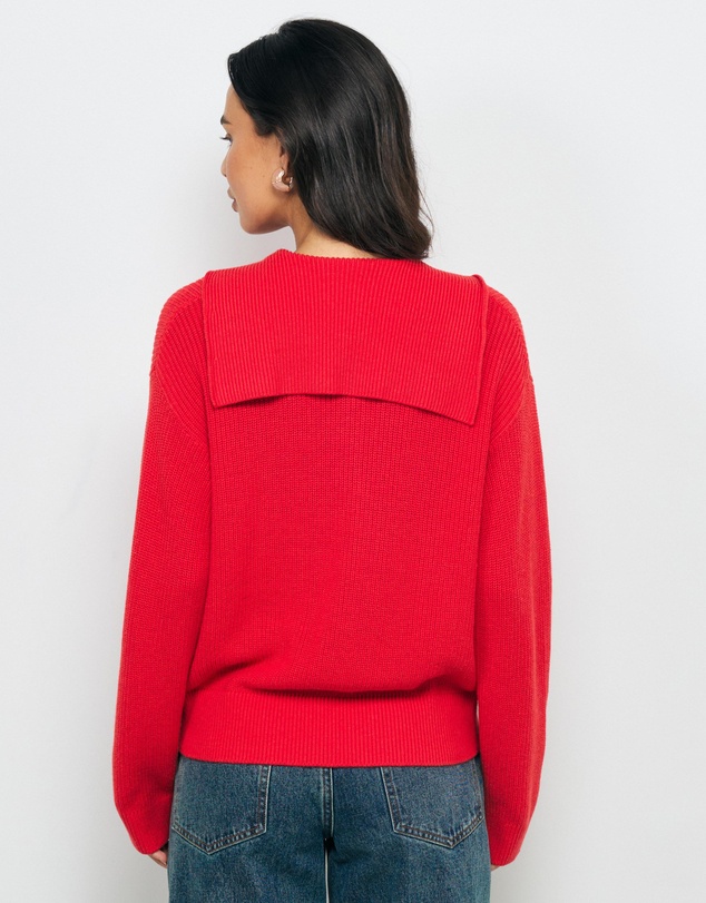 AERE - Lilo Cotton Wool Polo Knit