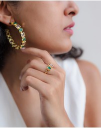 Meshca - Roundhouse Hoop Earrings