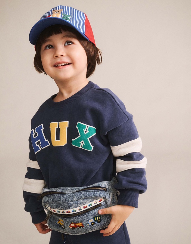 Huxbaby - Dreamy Denim Construction Bumbag - Kids