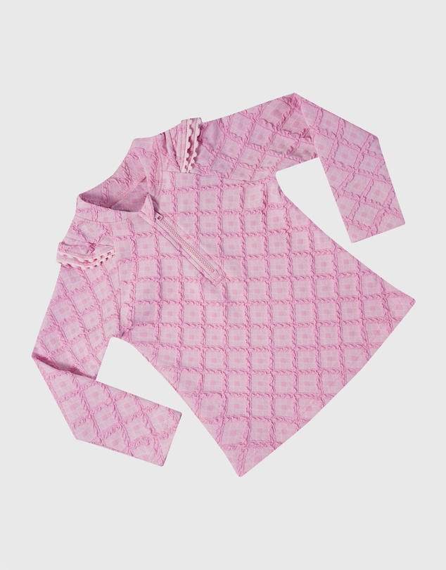 Aqua Blu Kids - Stepping Stones Pink Long Sleeve Rash Vest - Babies