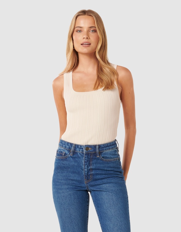 Forever New - Seville Rib Knit Tank Top
