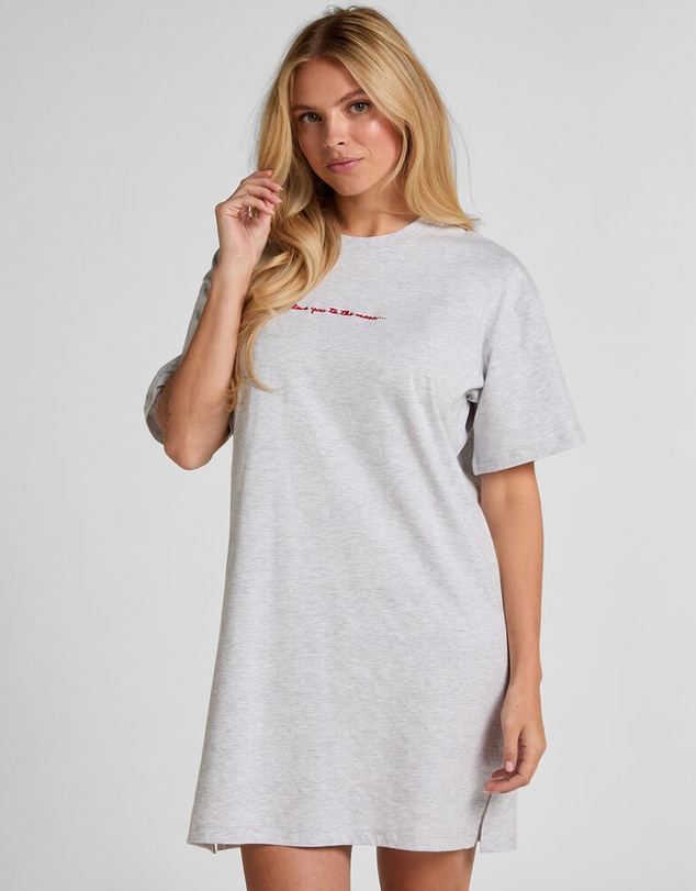 Hunkemoller - Boxy Cotton R-Neck Moon Nightie