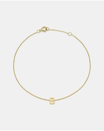 Zoe Olivia - 9K Gold Initial B Bracelet