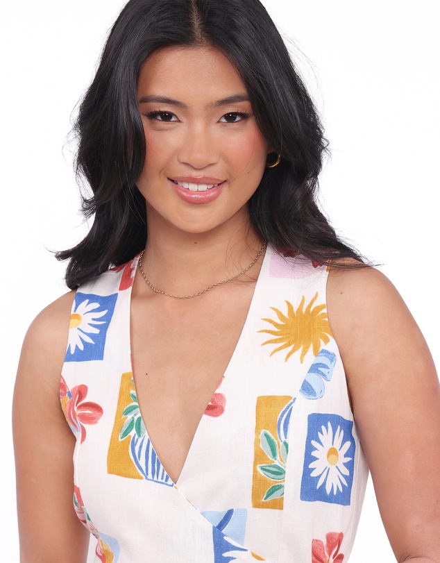 Petal & Pup - Amicia Wrap Top - Tulip Stamp