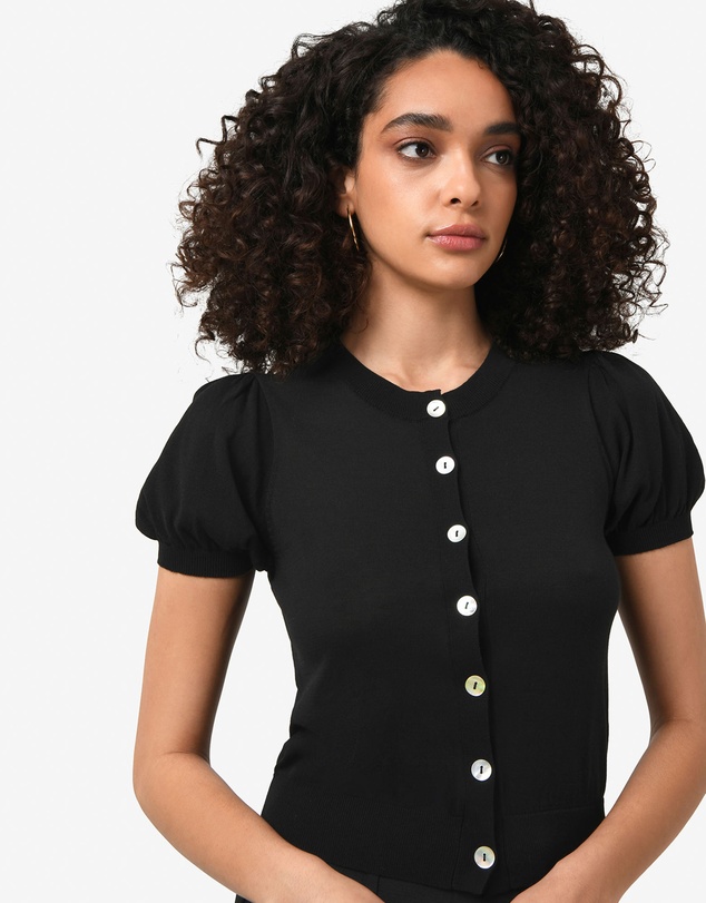Forcast - Cindy Puff Sleeve Cardigan