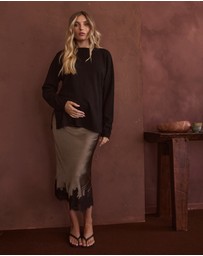Soon Maternity - Soft Knit Feeding Top