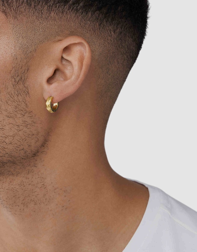 Diesel - Steel Gold-Tone Earring