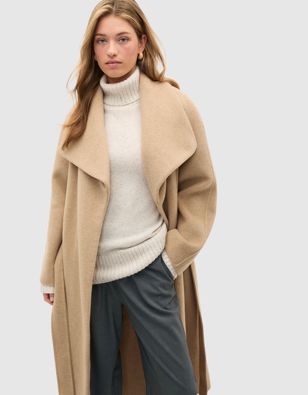Seed Heritage - Wool Blend Waterfall Coat