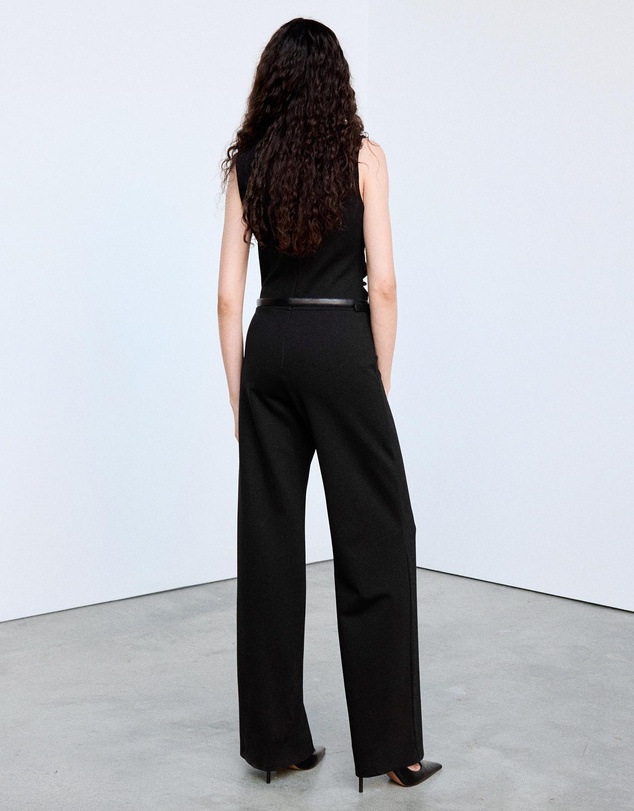 M.N.G - Belted Jumpsuit with Ruched Details