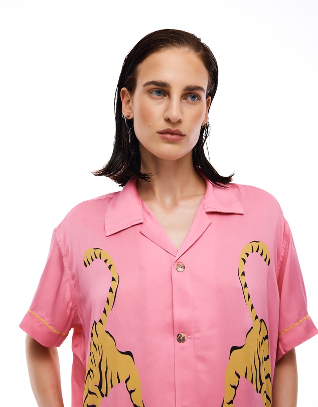 THE TALES - Crouching Tiger Silk Shirt