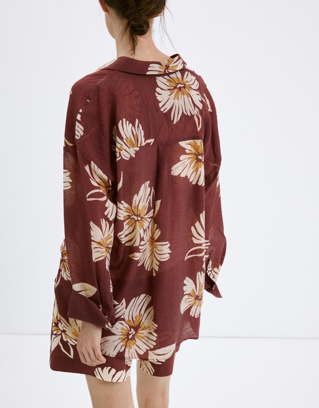 M.N.G - Printed Lyocell Shirt