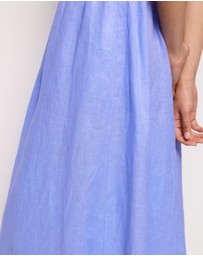 AERE - Saige Linen Midi Dress