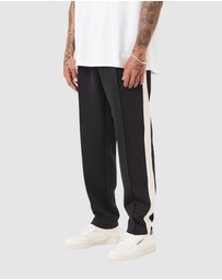 Zanerobe - Stitched Football Trackpant Black