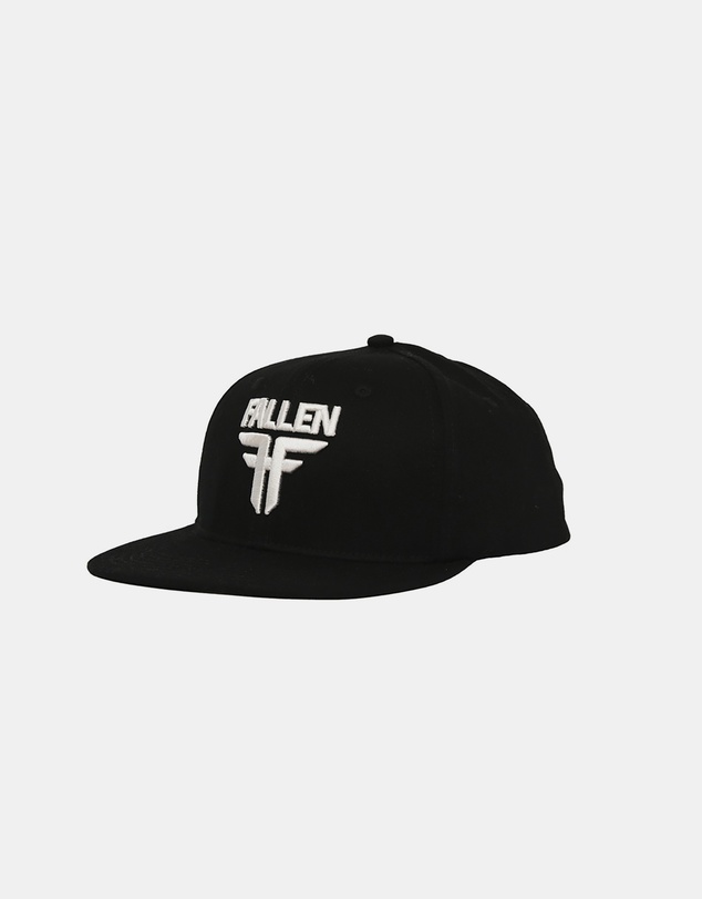 Fallen Footwear - Fallen Footwear Insignia Flat Hat Flat Visor 3D EVA Embroidery - Black Hat