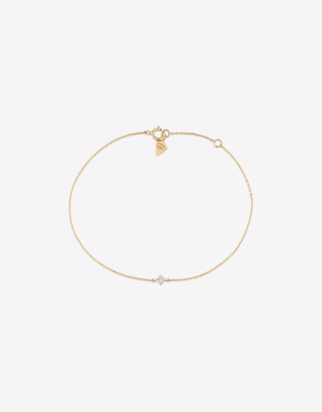 Michael Hill - Bracelet with .08 Carat TW Diamond Birthstone in 10kt Yellow Gold