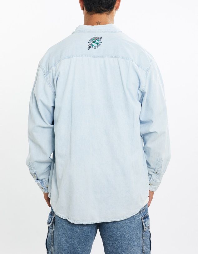 Vintage by The Real Deal - Pre Loved - Vintage 90s Hard Rock Cafe Denim Button Up Shirt
