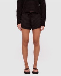 Zulu & Zephyr - Cotton Lattice Knit Shorts