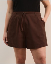 Atmos&Here Curvy - Ginny Cotton Twill Shorts