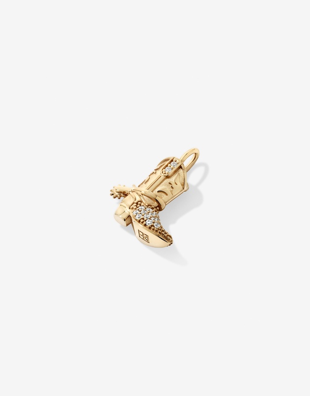 Michael Hill - Cowboy Boot Pendant in 18kt Vermeil with Cubic Zirconia