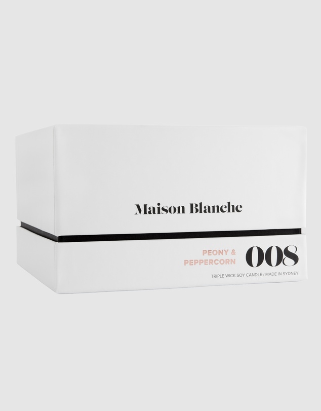 Maison Blanche - 008 Peony & Peppercorn - Deluxe Candle
