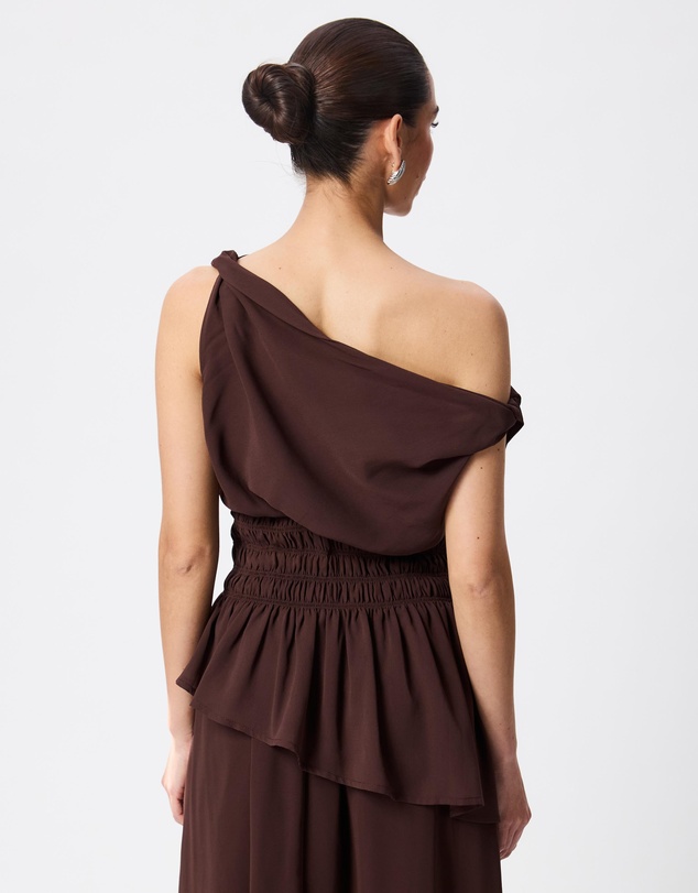 Tussah - Valentina Off The Shoulder Shirred Detail Top