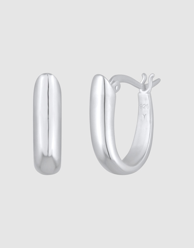 Elli Jewelry - Earrings Hoops Everday 925 Sterling Silver