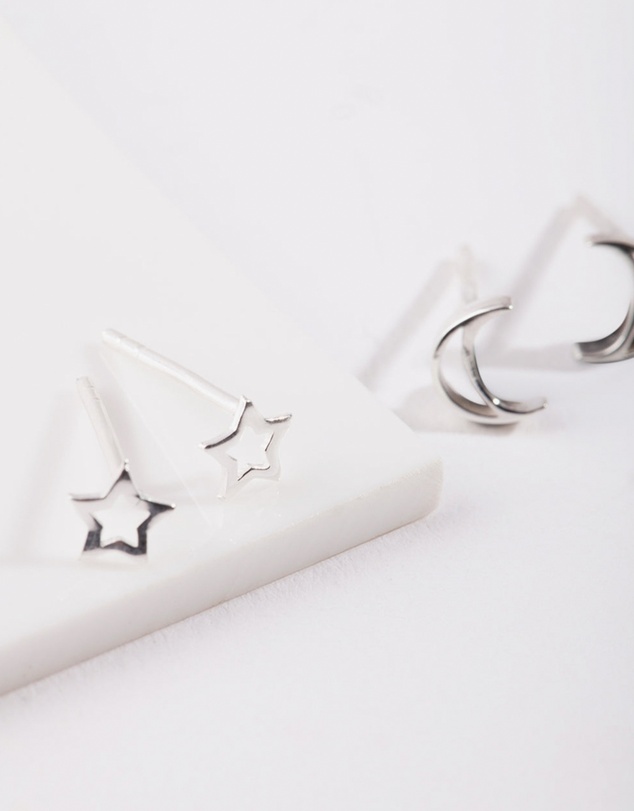 Lovisa - Sterling Silver Celestial Earring Pack
