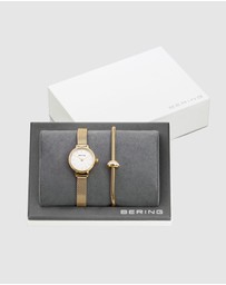 Bering - Lovely 26mm Gold Watch with Bracelet