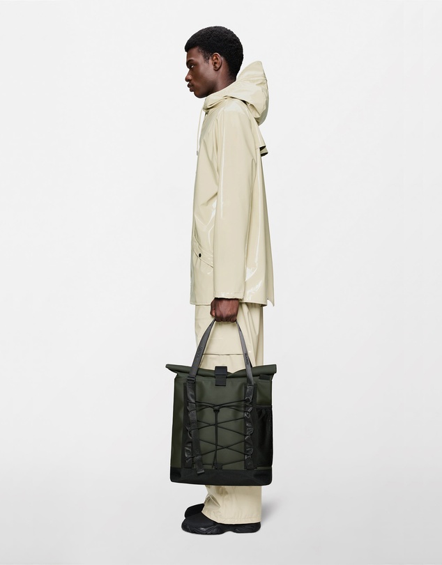 RAINS - Trail Rolltop Tote Bag Green