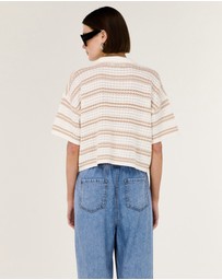 Staple the Label - Eamon Knit Polo Tee