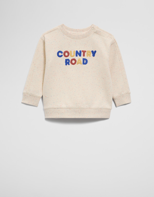 Country Road - Australian Cotton Contrast Boucle Sweat