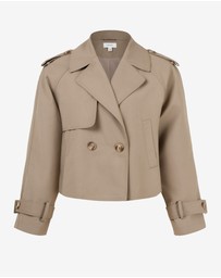 Forcast - Collins Cropped Trench Coat