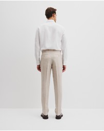 Country Road - Linen Check Pant
