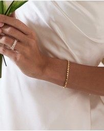 Wanderlust + Co - Multi Hearts 14K Gold Vermeil Bracelet