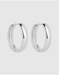 Najo - Lumière Silver Hoop Earrings