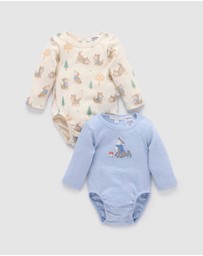 Purebaby - 2 Pack Bodysuit -Kids-Babies