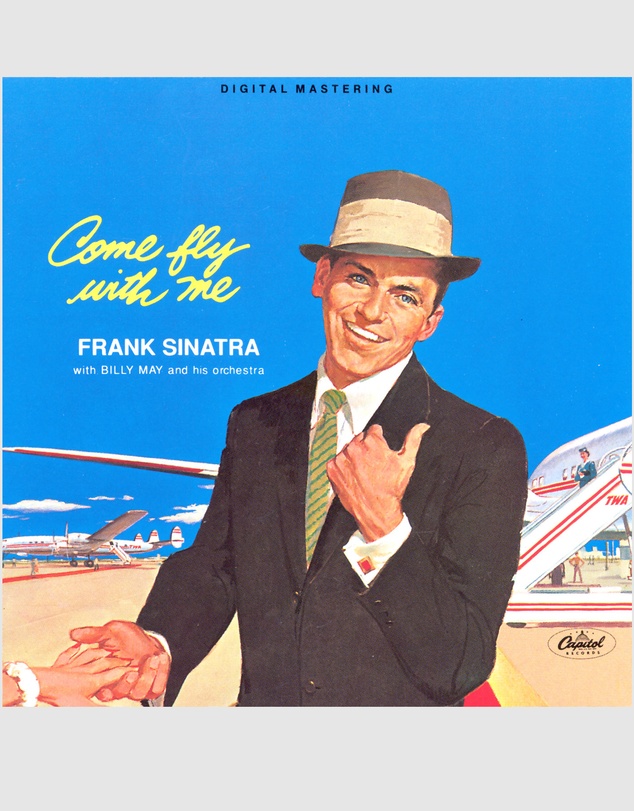 Universal Music - Crosley Record Storage Crate & Frank Sinatra - Come Fly With Me - Vinyl Album Bundle