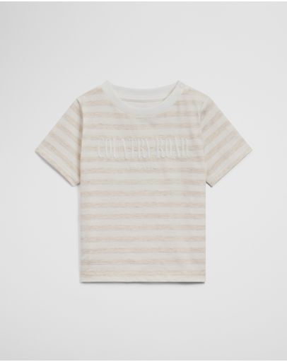 Oatmeal Marle Stripe