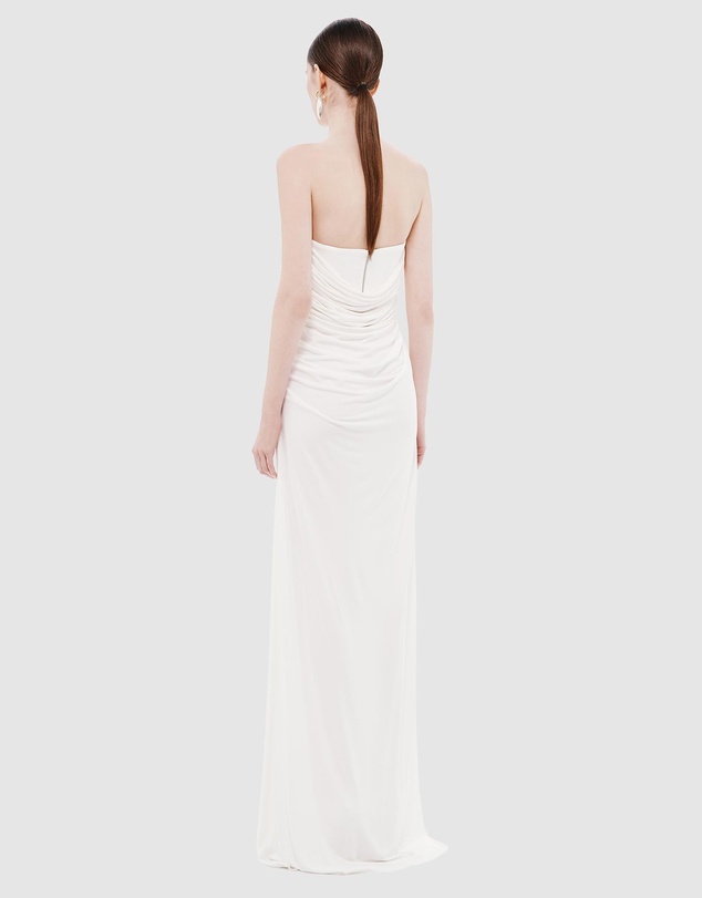 MISHA - The Dry Jersey Draped Maxi Dress