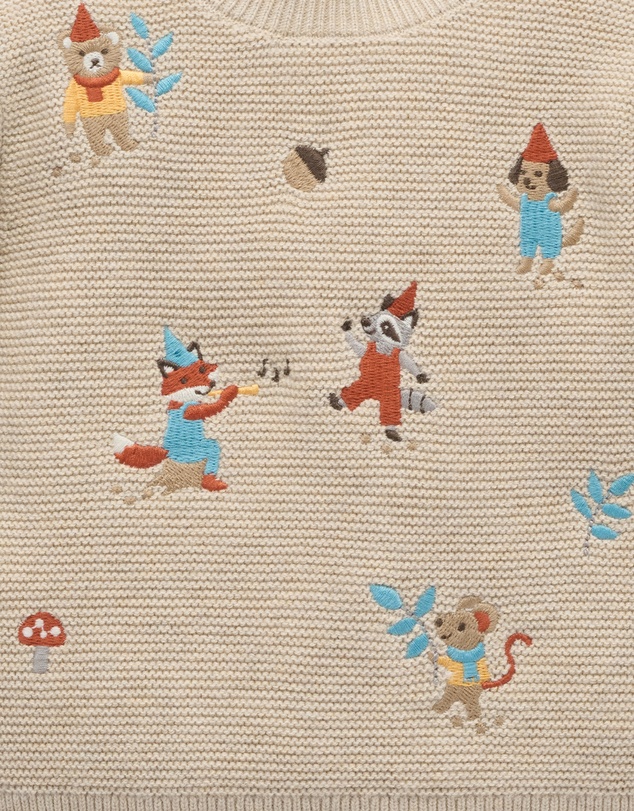 Purebaby - Woodland Jumper -Kids-Babies