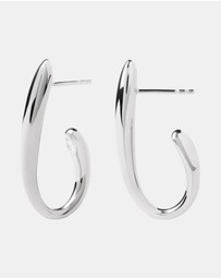 PDPAOLA - Volta Silver Hoop Earrings