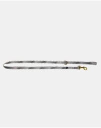 Mog & Bone - Classic Hemp Lead - Black Wave print