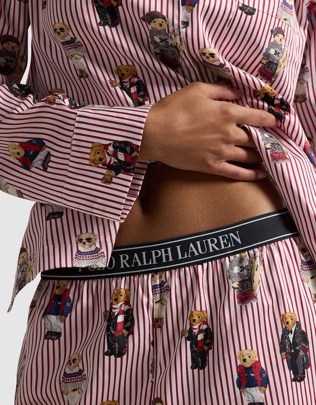 Polo Ralph Lauren - Madison Cotton Long Sleeve Button Down Pyjama Set