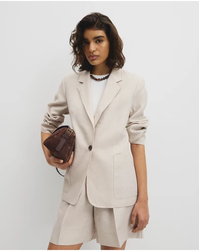 Country Road - Linen Relaxed Blazer